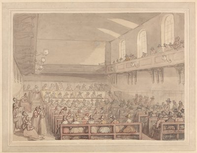 Quäkertreffen von Thomas Rowlandson